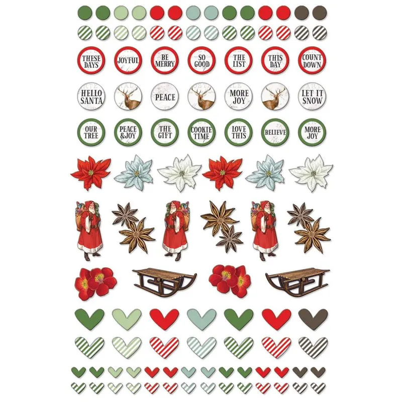 49 And Market , Evergreen Season Wishing Baubles mini