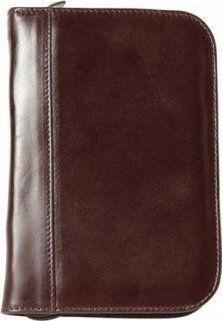 Aston Leather Collector'S 10 Pen Case Brown sturdy linen