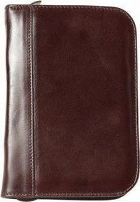 Aston Leather Collector'S 10 Pen Case Brown sturdy linen