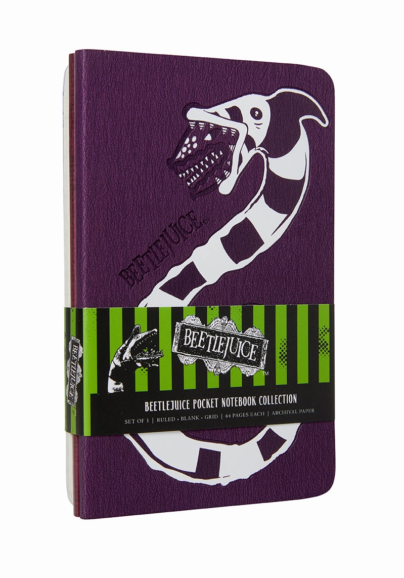 Beetlejuice Pocket Notebook Collection (Set Of 3) cotton