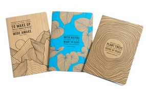 fiber adjustable Conservation Sewn Notebook Collection (Set Of 3)