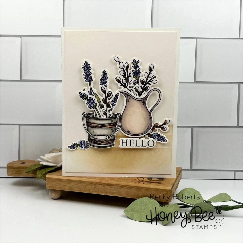 automatic Country Lavender - 6X6 Stamp Set