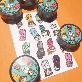 versatile everyday Croc Cat Meme Clear Tape