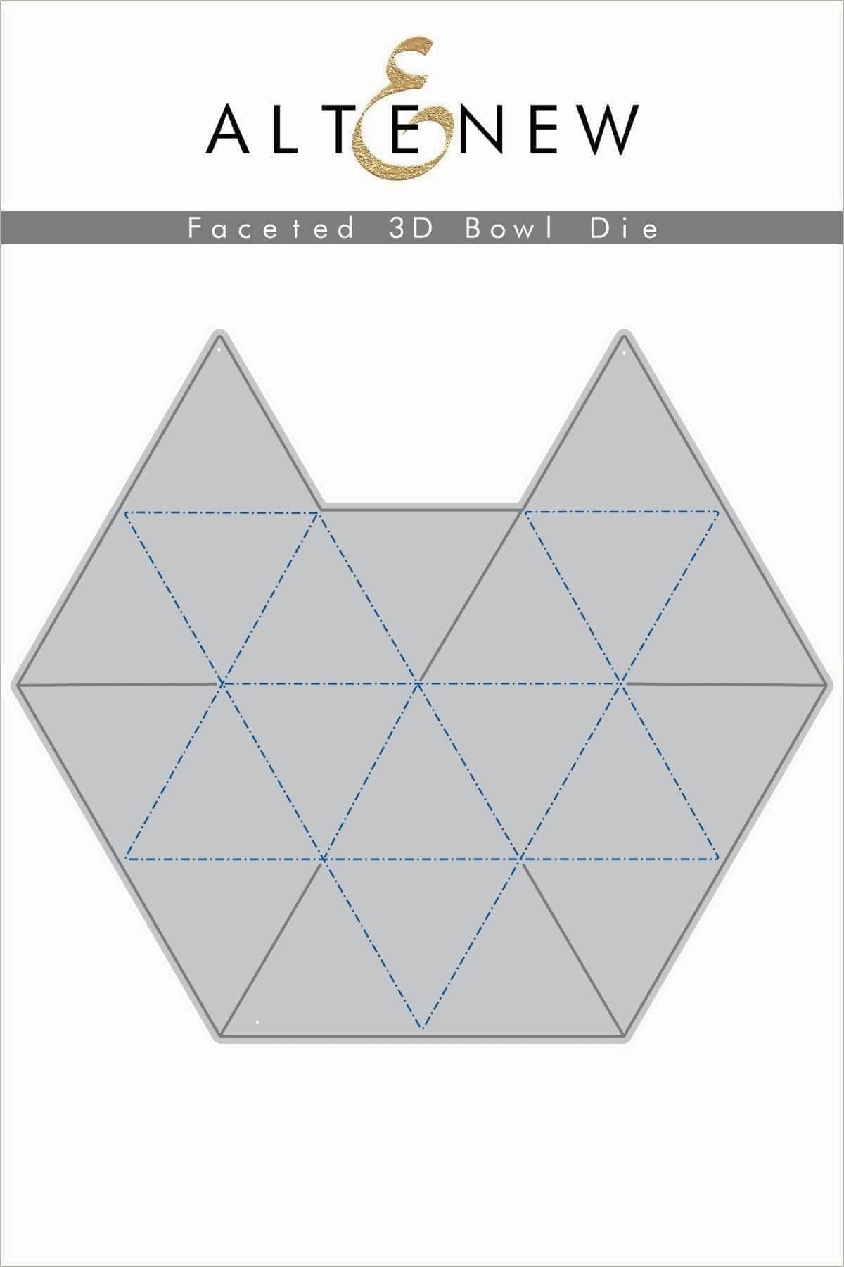 Faceted 3D Bowl Die bulk sleek