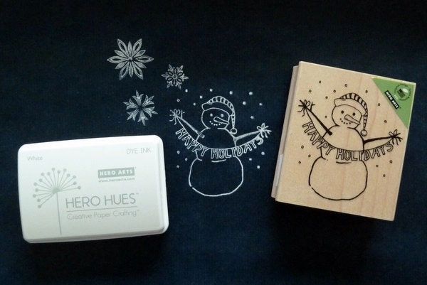 Happy Holidays Snowman Stamp steel lightweight