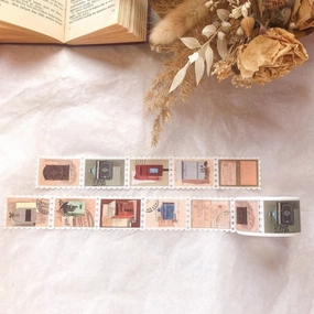 wooden collapsible Mailbox Stamp Washi Tape