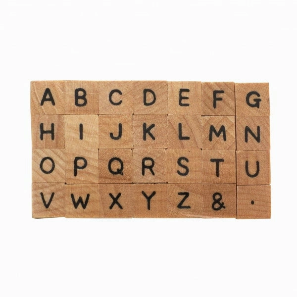Petit Letter Stamp Set - Small Size - Uppercase Alphabet 2 matte