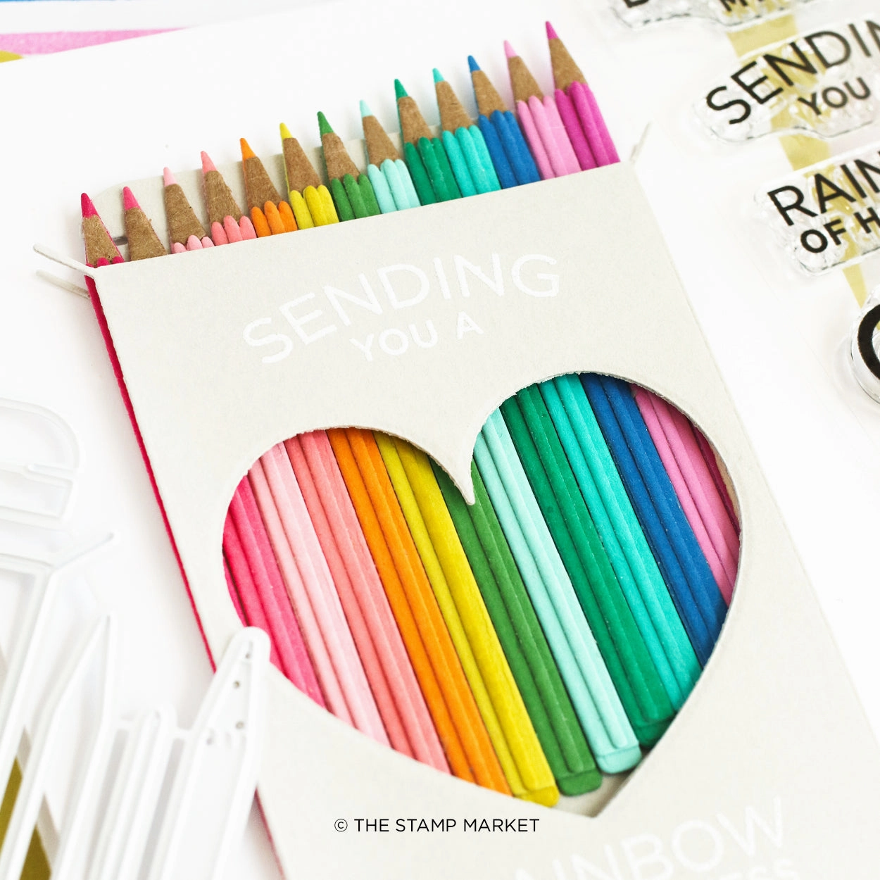 Rainbow Of Happiness Stamp washable