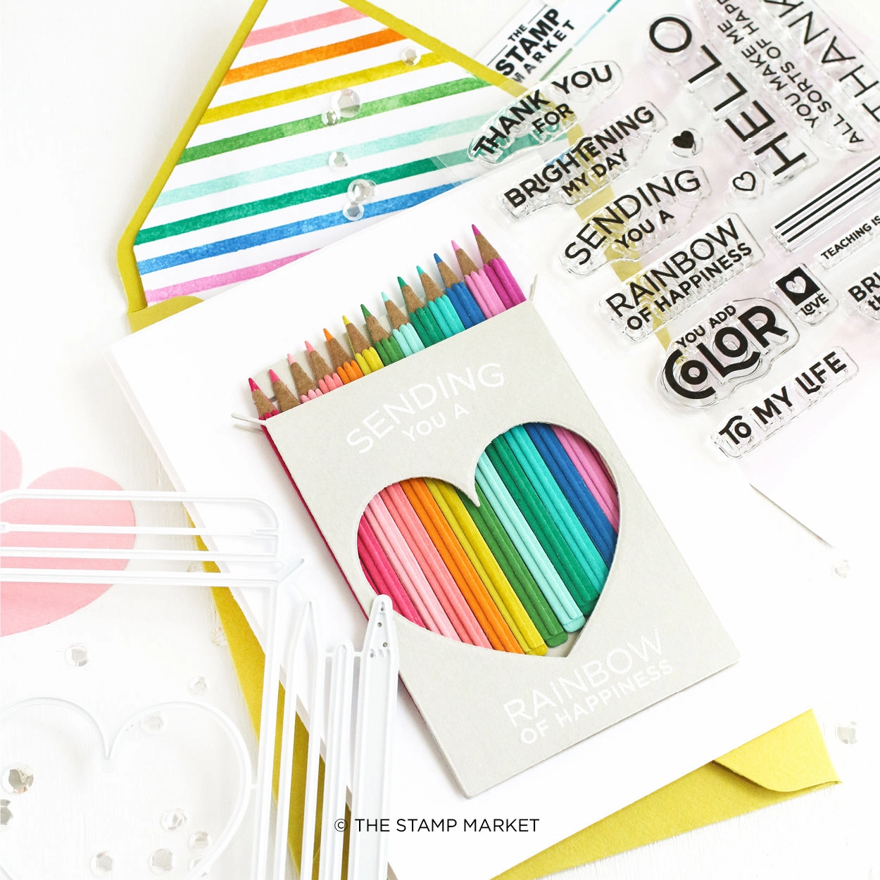 luxury recycled Rainbow Of Happiness Stamp