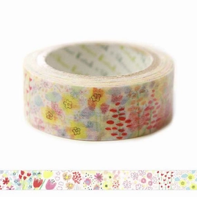 Spring Flower Garden Washi Tape alloy neutral