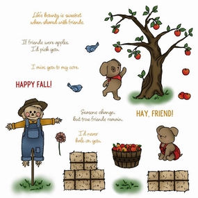 eco quickdry Storybook Fall - 6X8 Stamp Set