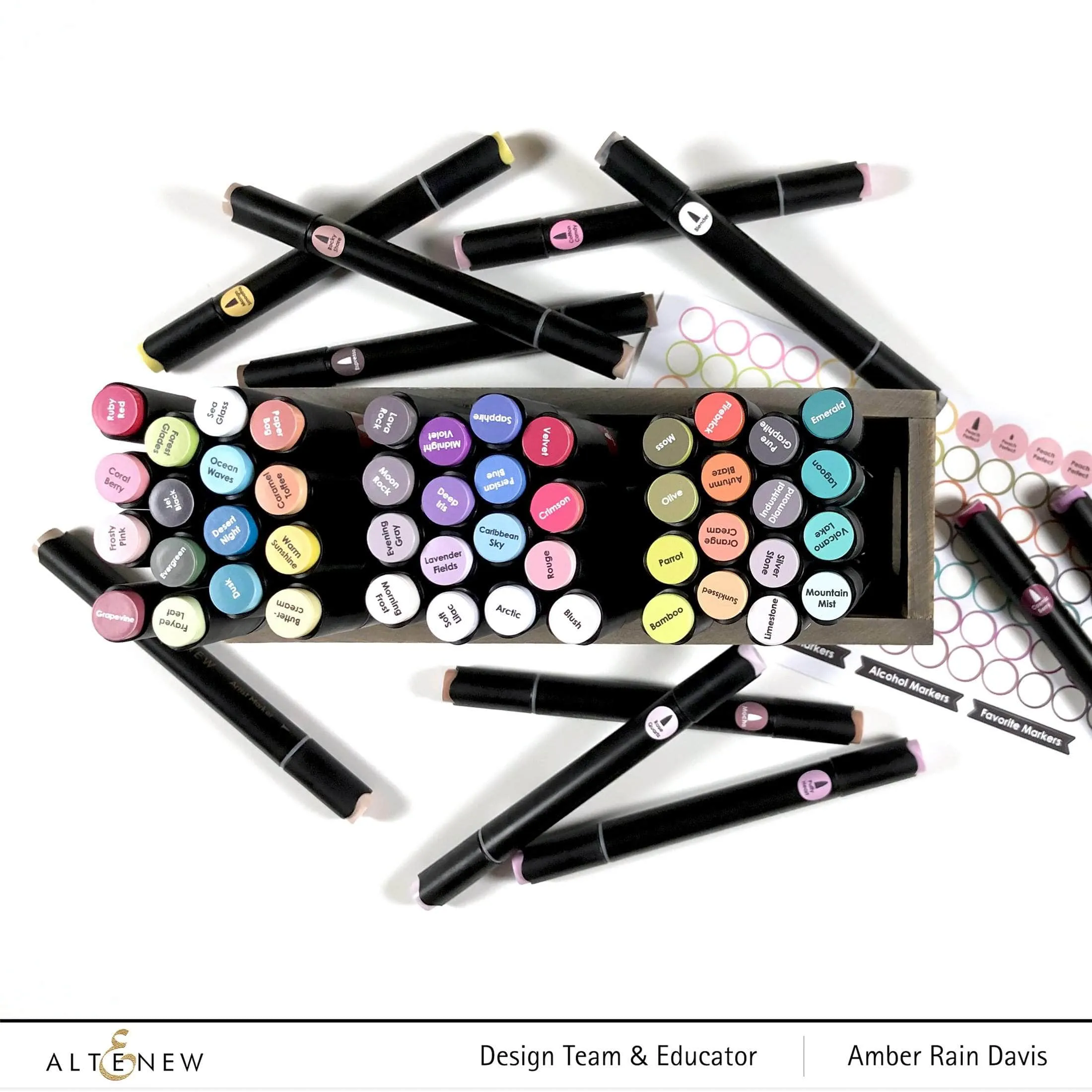 strong retro Marker Toppers Decal Set - Small (2 Sheets)