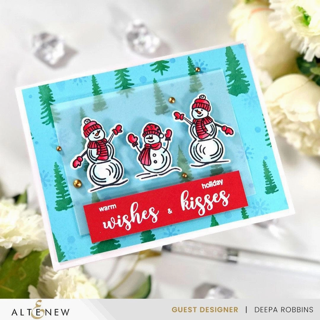 Dynamic Duo: Snowy Delight Add-On Die Set luxury