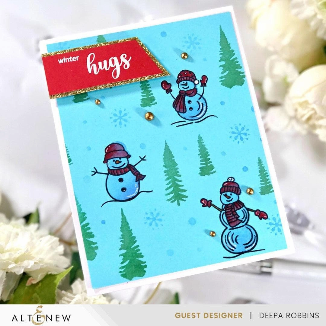springloaded Dynamic Duo: Snowy Delight Add-On Die Set