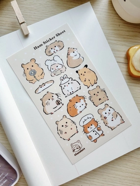 quality steel Ham Vinyl Sticker Sheet