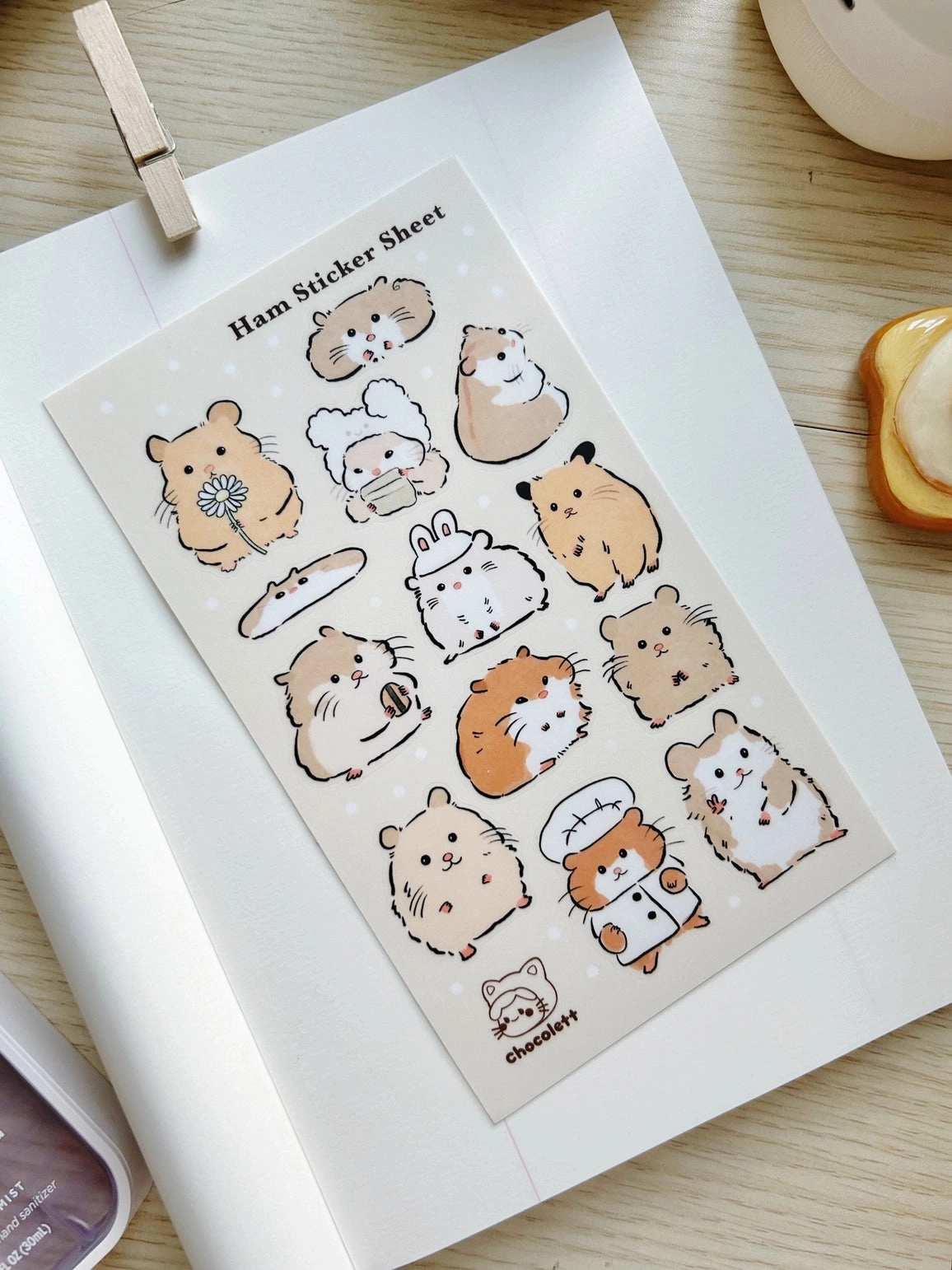 quality steel Ham Vinyl Sticker Sheet