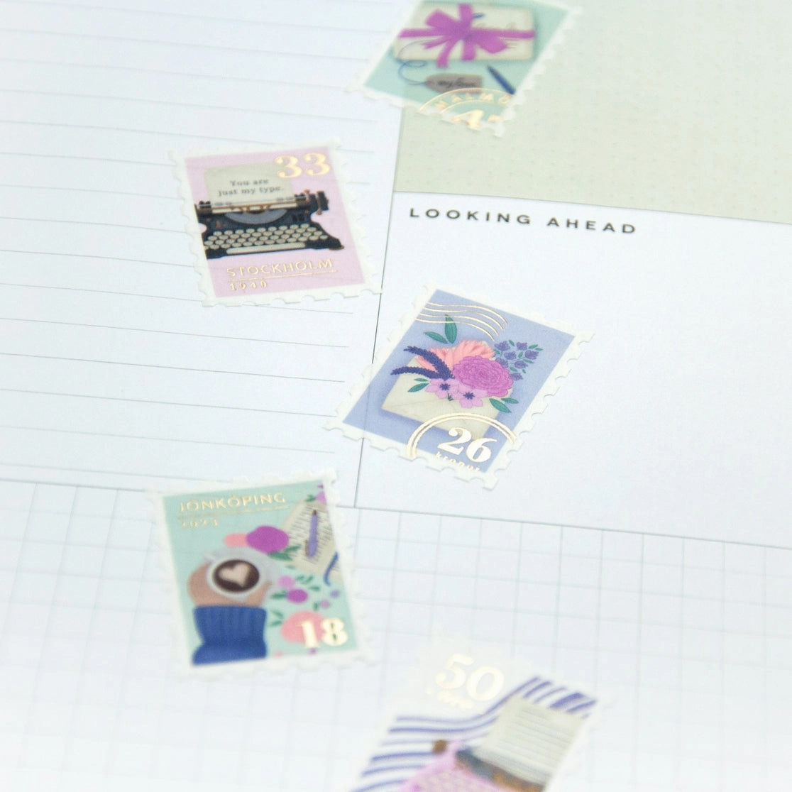 Letter Stamp Washi set
