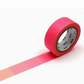 Mt Washi Tape Fluorescent Gradation Pink X Yellow automatic locking