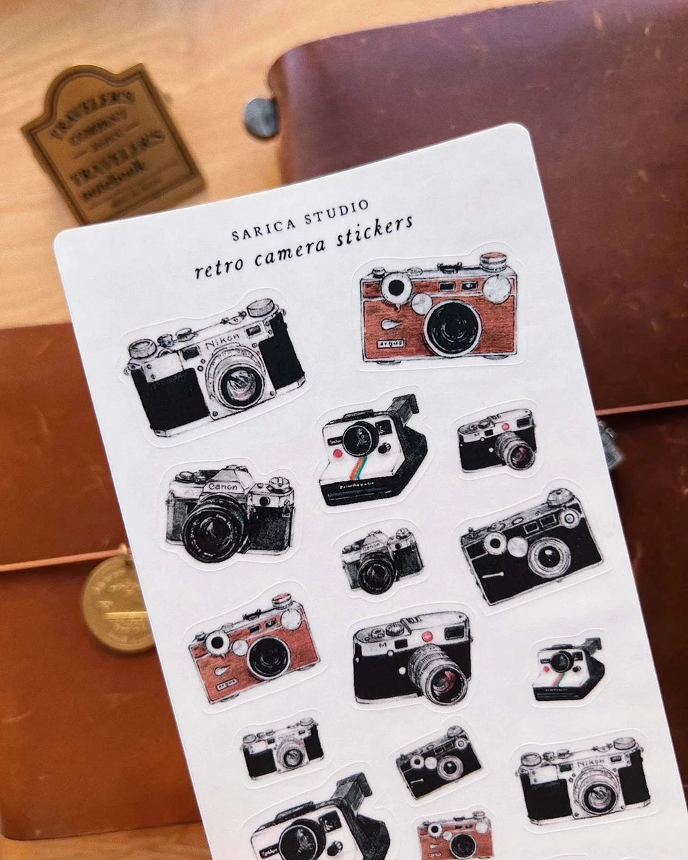 warm Sarica Studio Retro Camera Stickers