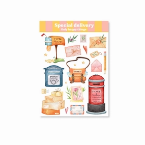 Special Delivery A6 Sticker Sheet square