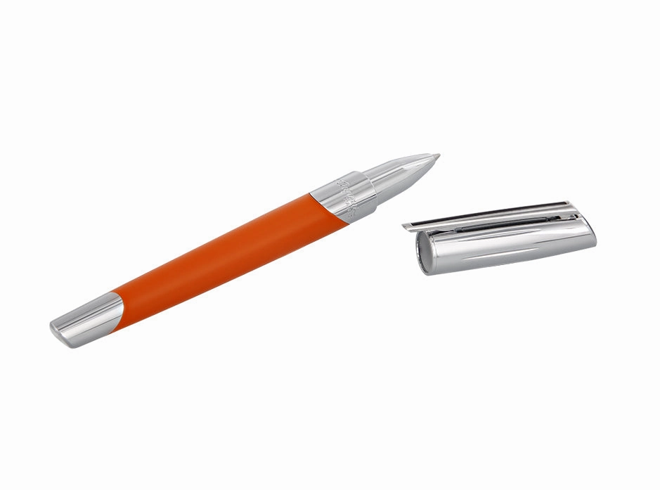 St Dupont Defi Millenium Matte Orange & Silver Rollerball Pen daily classic