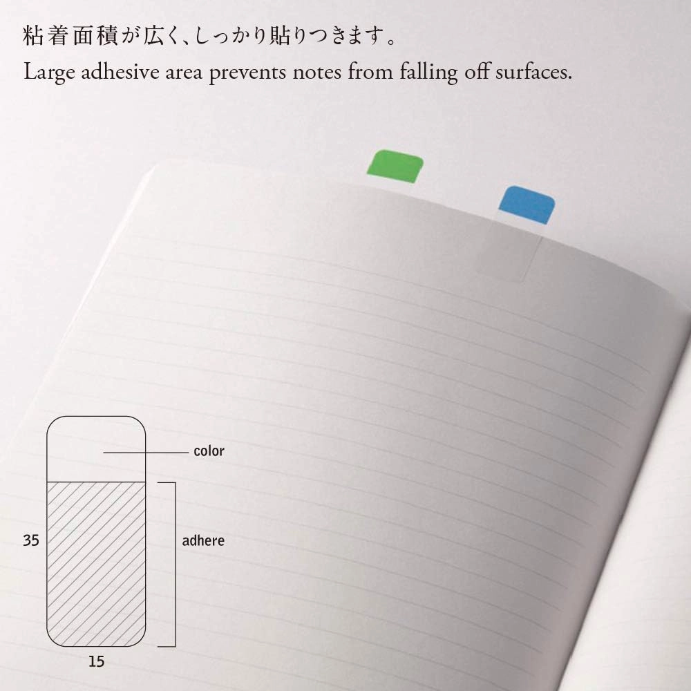 biodegradable Stalogy Short Sticky Notes 6 Colors - Set B