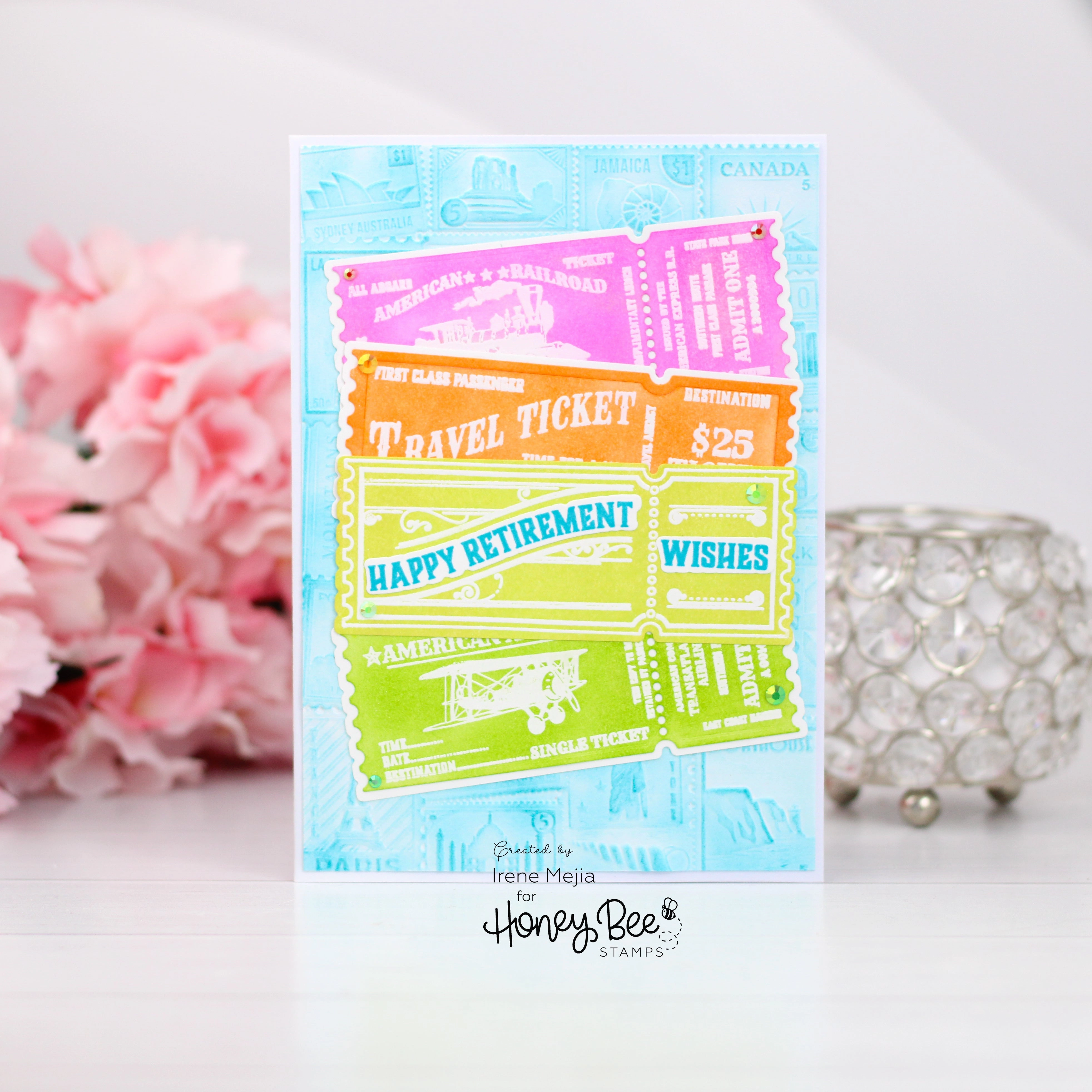 washable Ticket To Ride - 6X8 Stamp Set