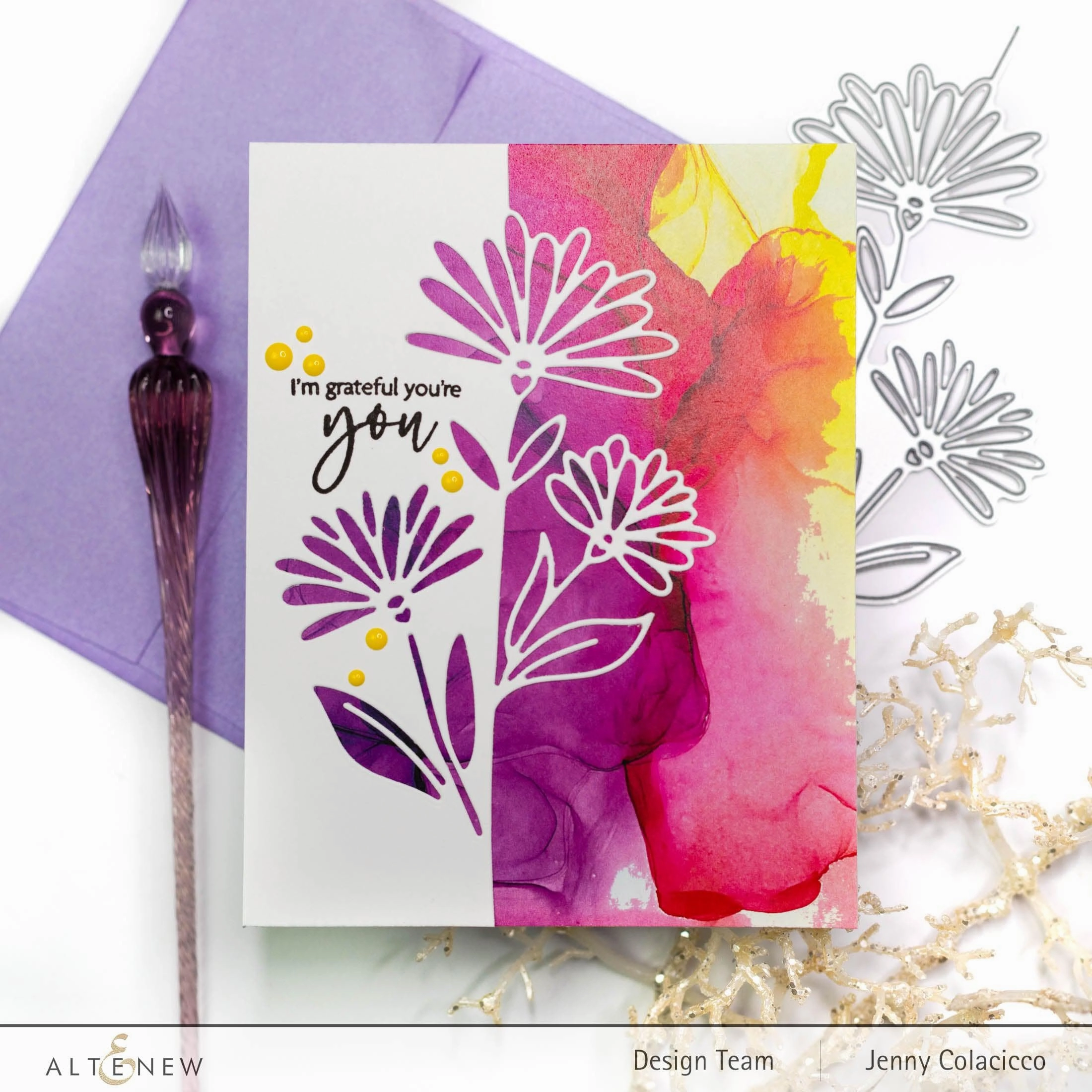 Edged Wildflower Die narrow pack