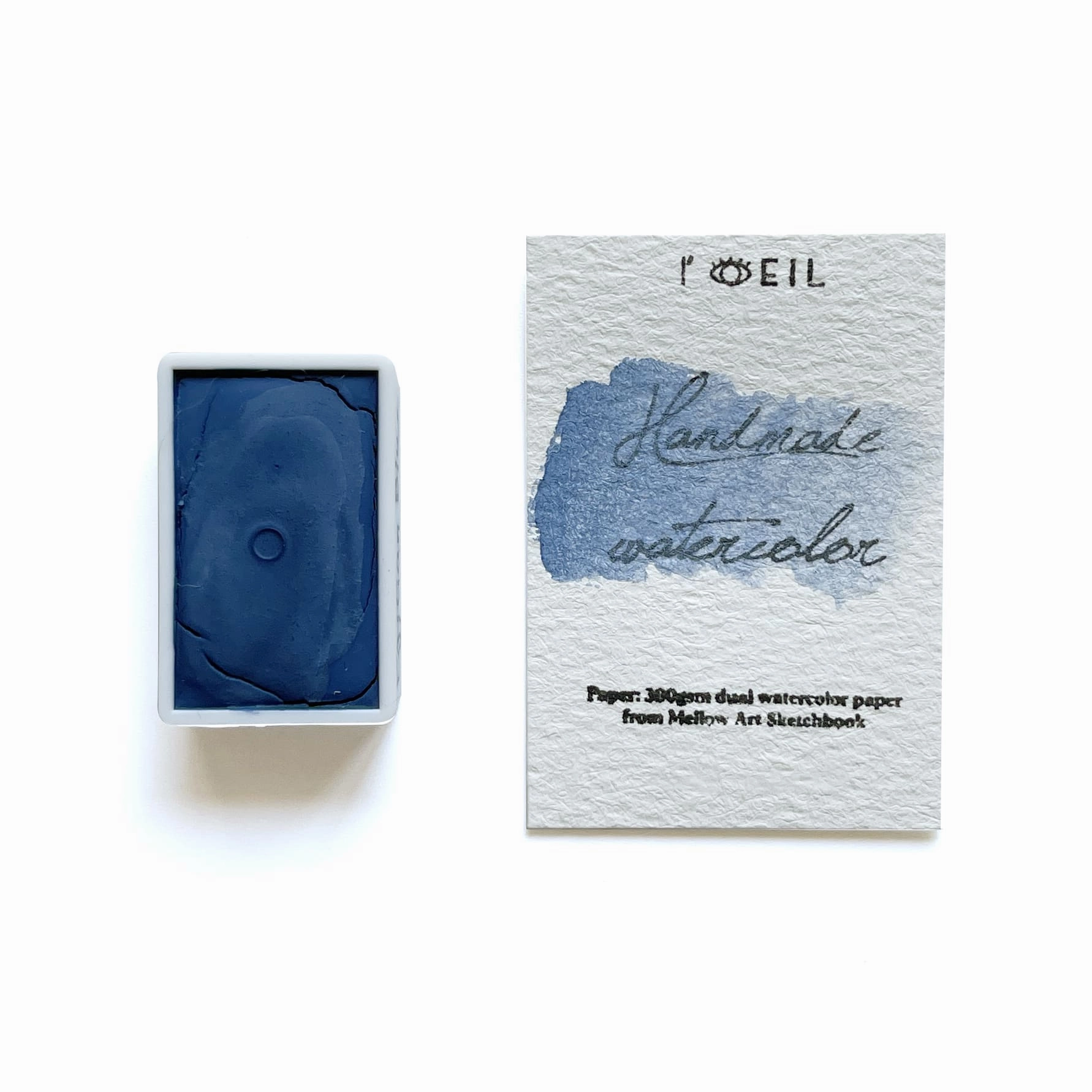 Egyptian Blue Pb31 - Artist Grade Handmade Honey Based Watercolor Paint Full Pan 3.2Ml pack quality