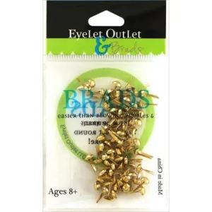 foldable bold Gold   Brads 4 Mm 70 Pieces