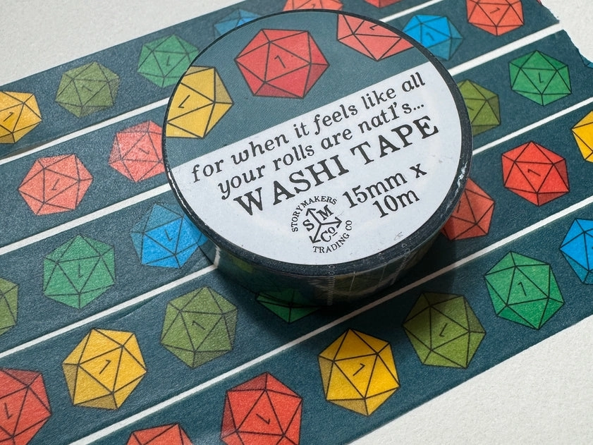 Natural 1'S Washi Tape - For D&D, Rpg superior