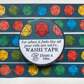 Natural 1'S Washi Tape - For D&D, Rpg nonslip