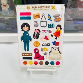 Paperaicashop Squid Game Planner Sticker ceramic short