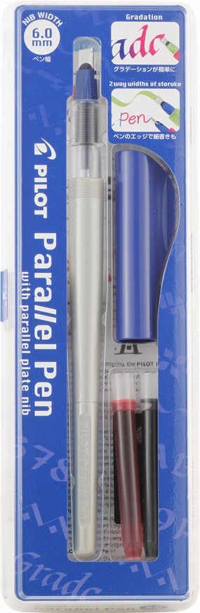Pilot Parallel Blue 6.0Mm Fountain Pen gift vintage