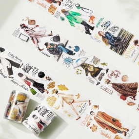 Pre-Cut Urban Wanderers Wide Washi / Pet Tape large exclusive