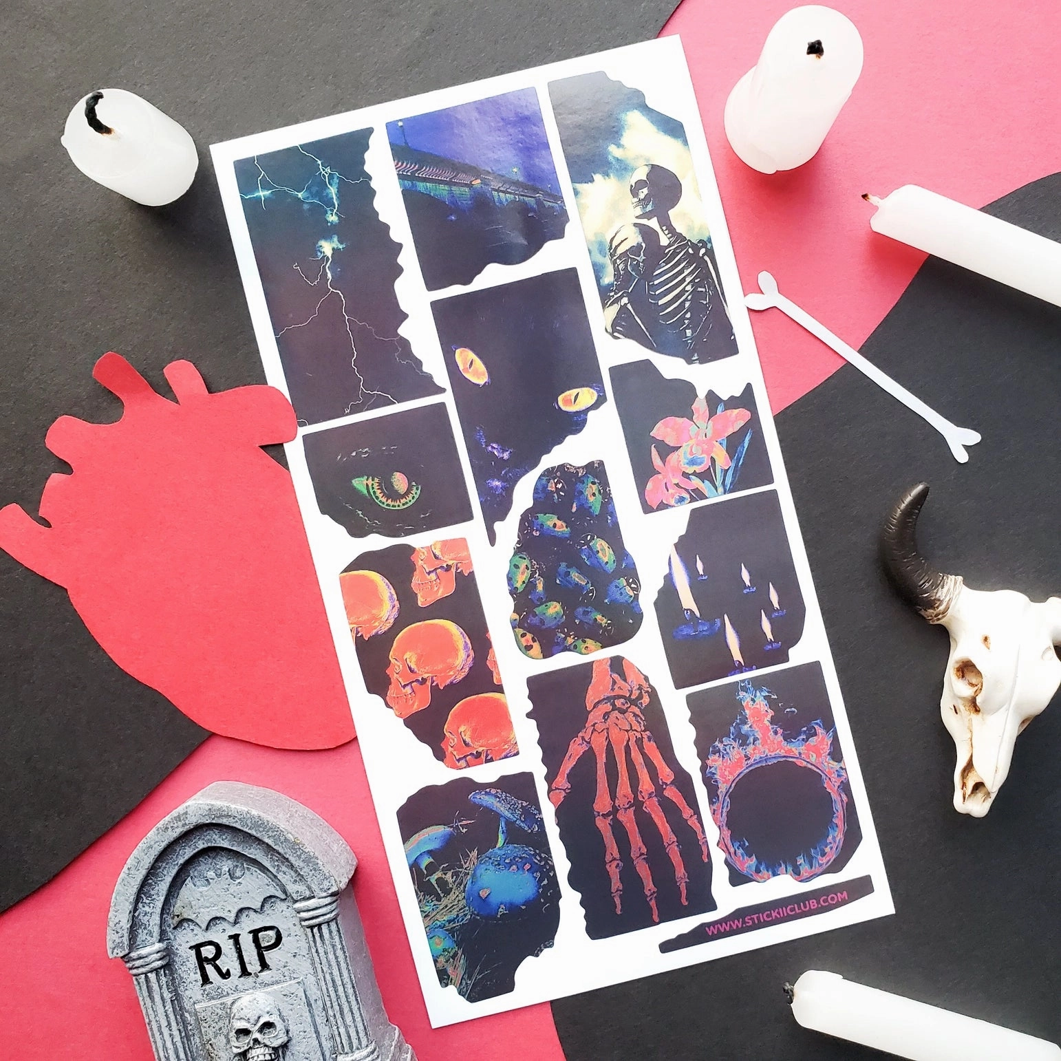 Stickii Spooky Nature Sticker Sheet maxi