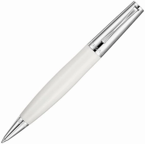 versatile large Versace Cosmos White/Steel Ballpoint Pen