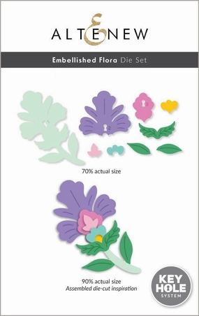 valuable Embellished Flora Die Set