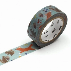 Embroidery Fox And Squirrel Mt Washi deluxe bestselling