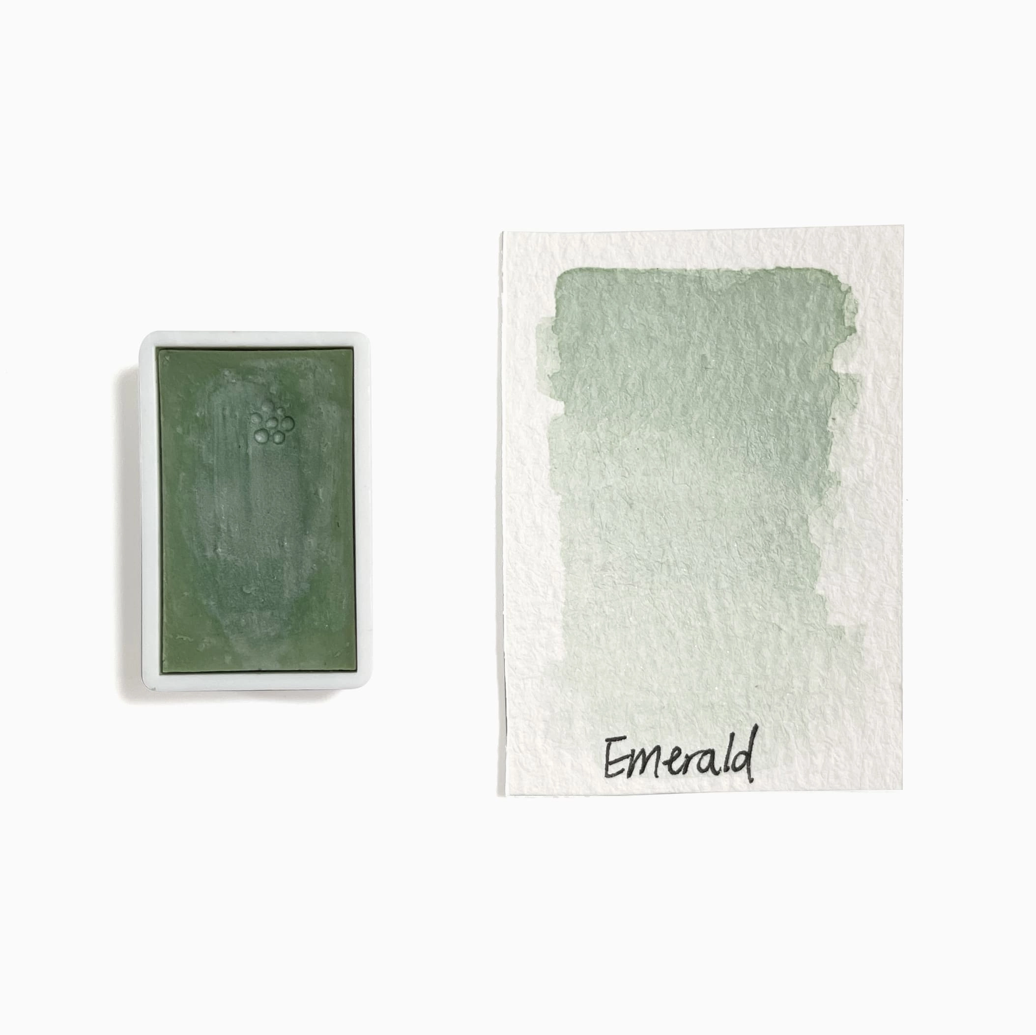 nonslip sealed Emerald (Mineral) - Artist Grade Handmade Honey Based Watercolor Paint Full Pan 3.2Ml