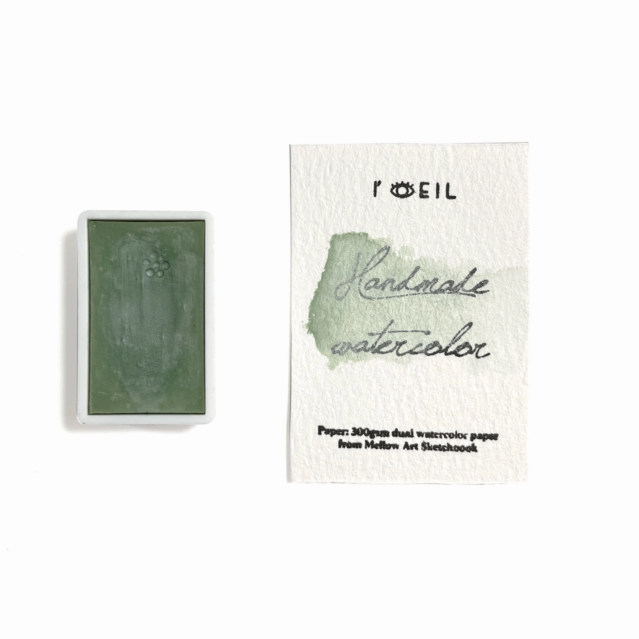 refined portable Emerald (Mineral) - Artist Grade Handmade Honey Based Watercolor Paint Full Pan 3.2Ml