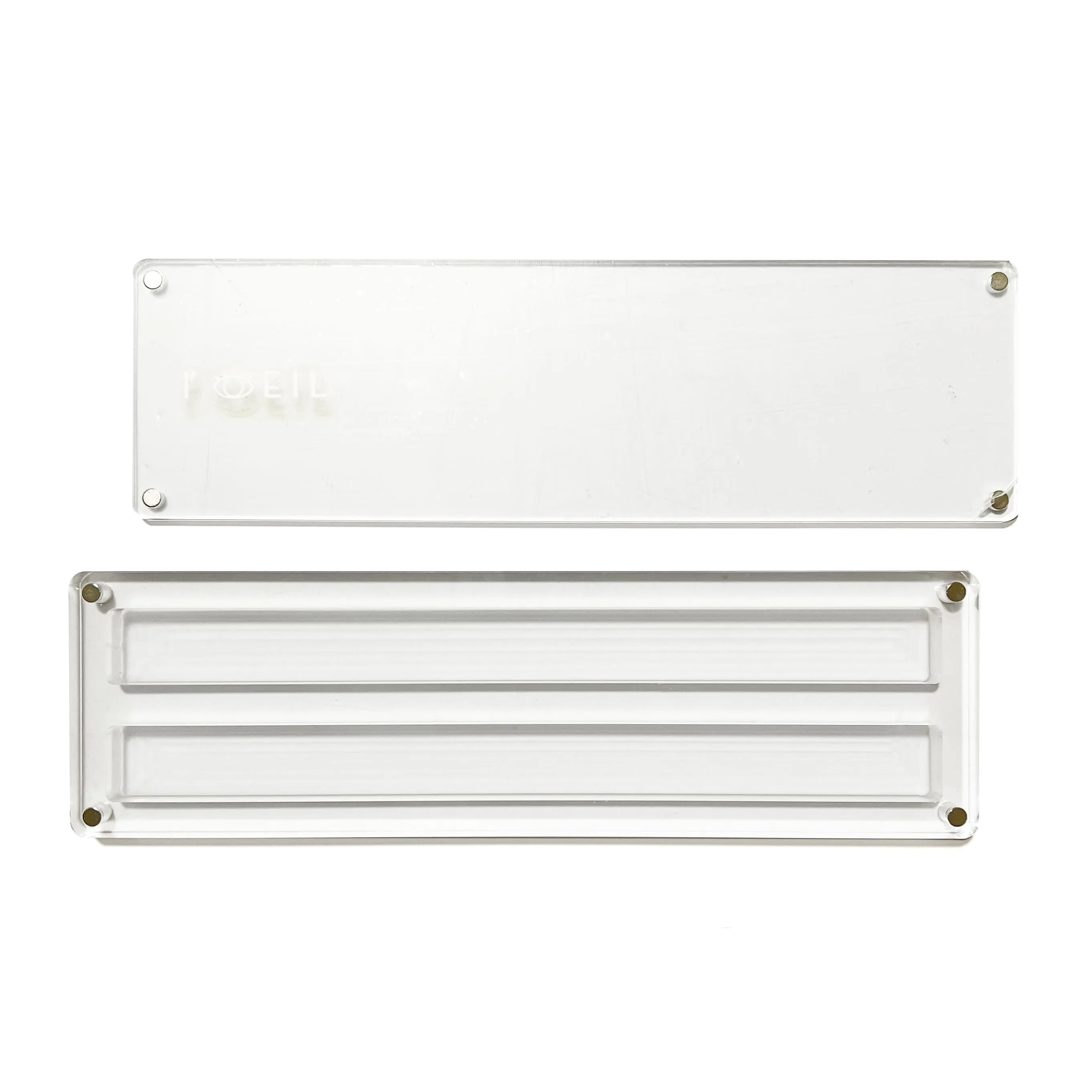 narrow expandable Empty Clear Acrylic Watercolor Palette Case