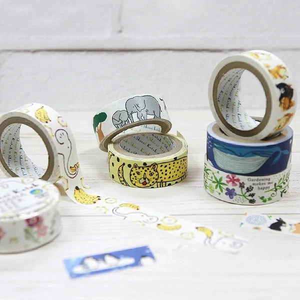 expandable Endangered Animal Banana Paper Tape