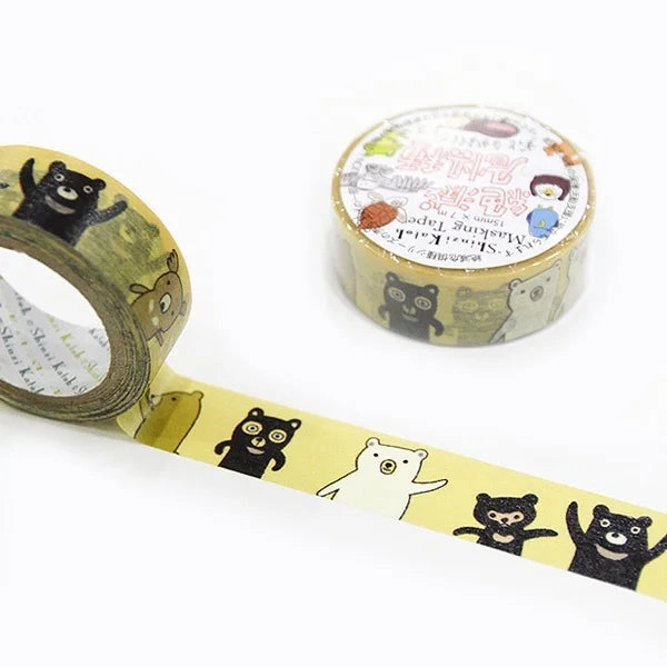 Endangered Bear Species Washi Tape paper