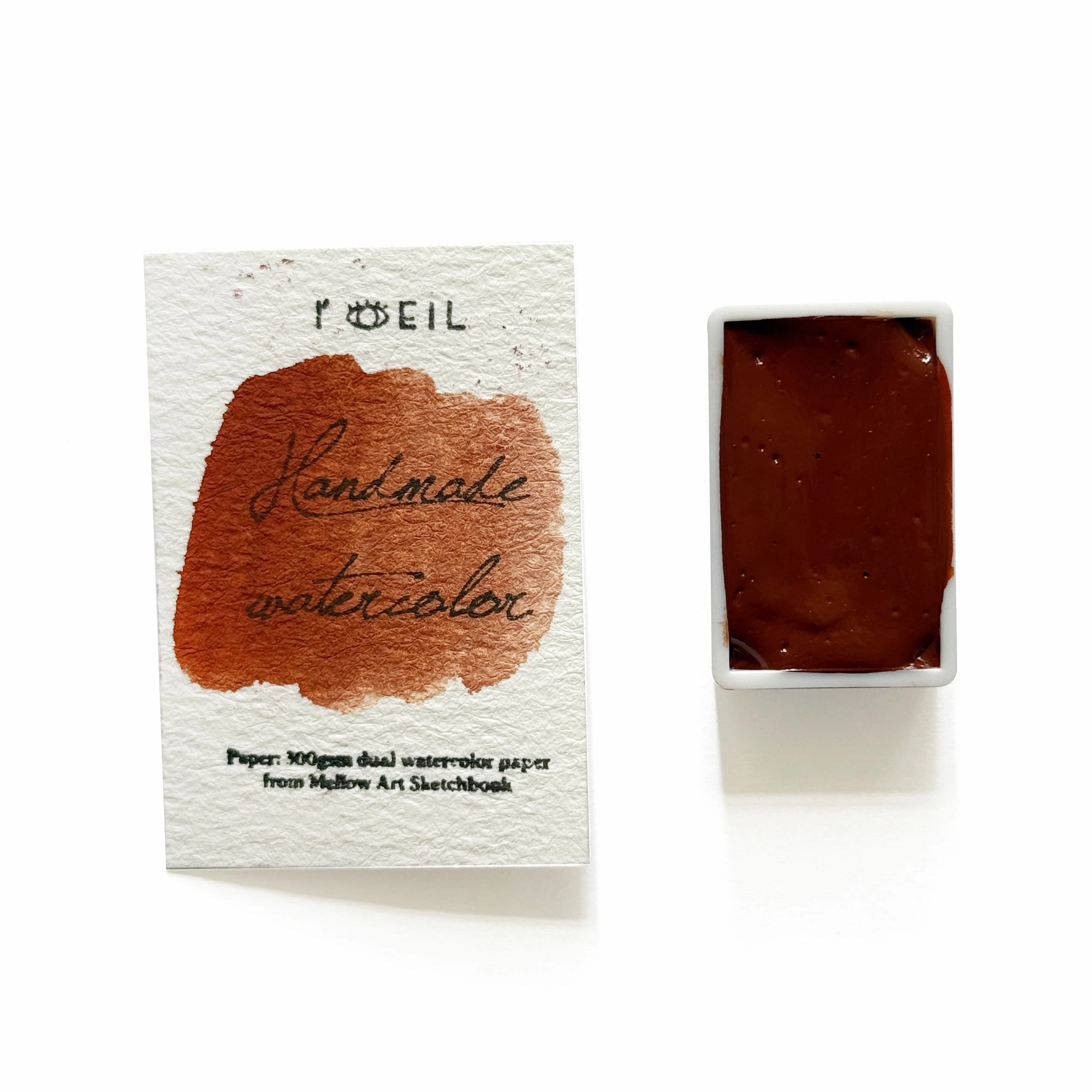trendy latest English Red Earth Pr101 - Artist Grade Handmade Honey Based Watercolor Paint Full Pan 3.2Ml