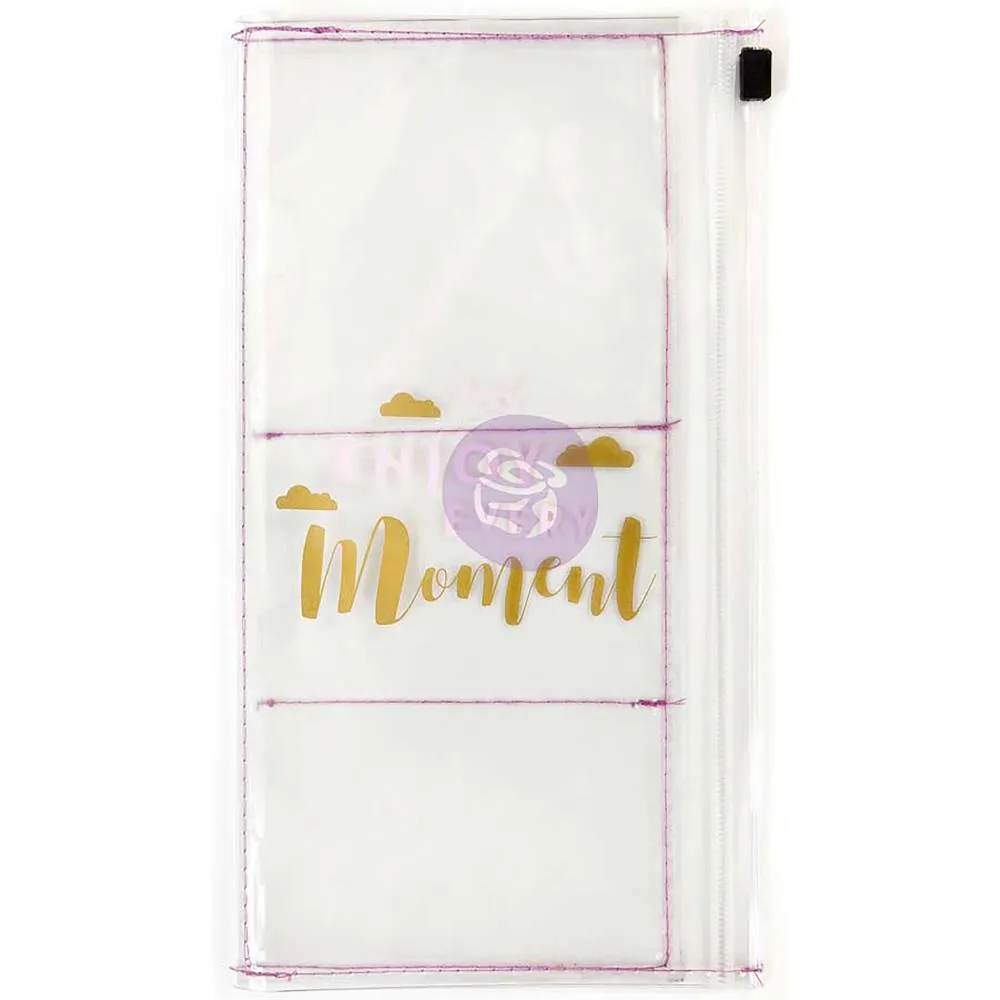 Enjoy Every Moment Prima Traveler'S Journal Clear Pouch top