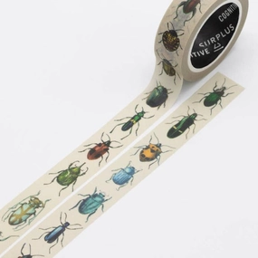 warm Entomology Beetles Washi Tape