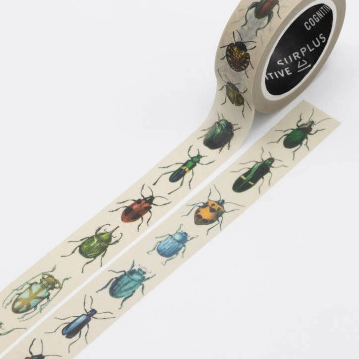 warm Entomology Beetles Washi Tape