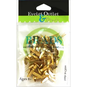 maxi Gold Brads 8Mm 40 Pieces