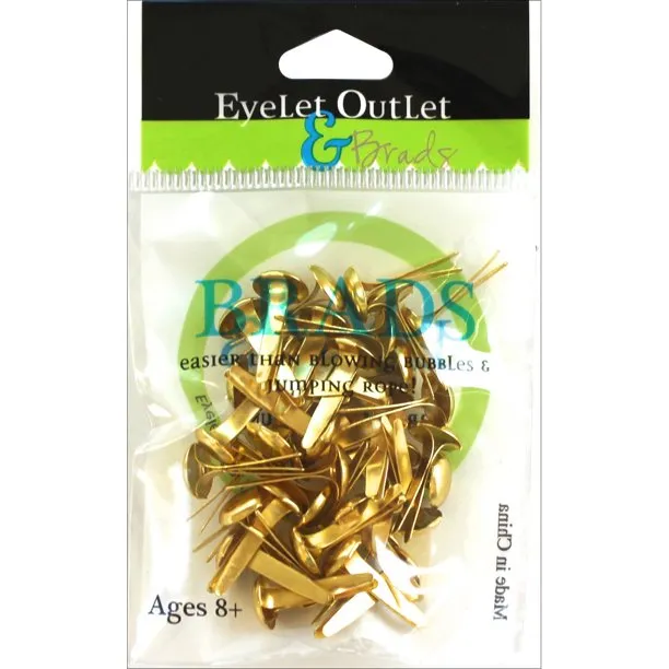 maxi Gold Brads 8Mm 40 Pieces